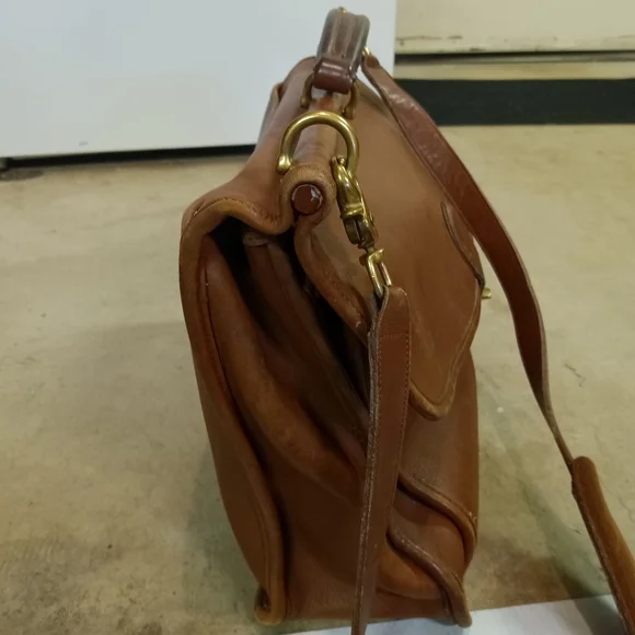 Coach Brown Leather Messenger Bag